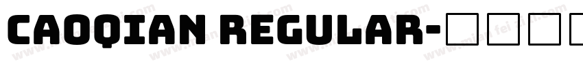 caoqian Regular字体转换